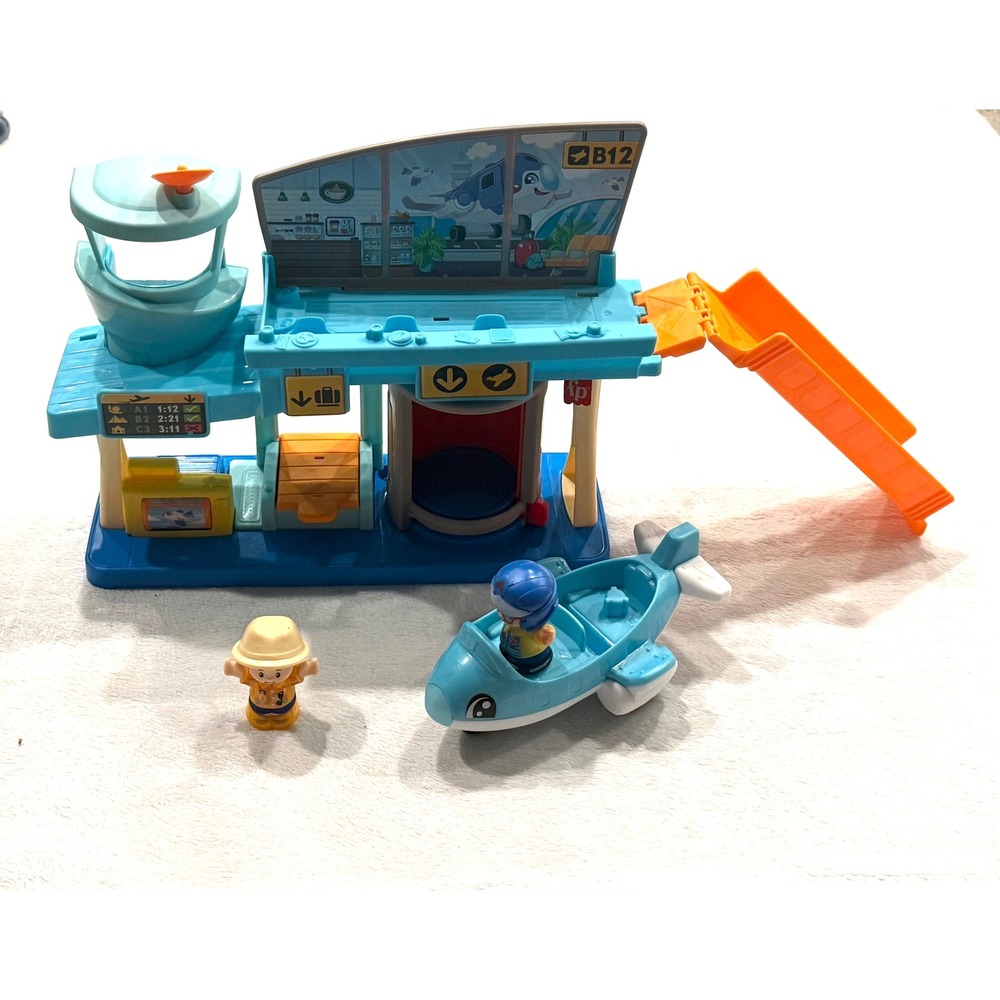 Fisher-Price Little People Everyday Adventures Airport Set w/ Plane & 2 Fiures